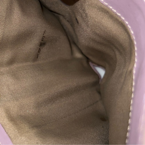 Fendi EUC FF Zucchino Canvas Compact Flap Wallet / Lilac! Rare find - Picture 12 of 17